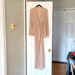 Wrap over kimono style maxi dress